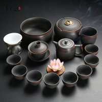 苏宁放心购闲云涧紫砂简约功夫茶壶盖碗茶杯壶送礼茶具套装整套家用