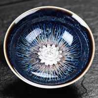 苏宁放心购窑陶瓷建盏功夫茶杯钧窑品茗杯主人杯单个喝茶碗