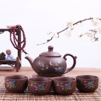 苏宁放心购精品宜兴纯手工壶套装手作茶壶茶具家用送礼朱泥壶泡茶壶