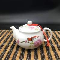苏宁放心购陶瓷茶壶单壶功夫小号容量迷你茶壶泡茶壶青花瓷茶具送壶绳