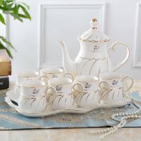 苏宁放心购陶瓷冷水壶水杯水具套装茶壶茶具水杯套装耐热凉水壶欧式家用