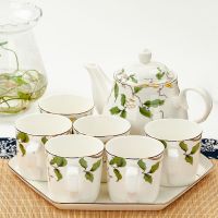 苏宁放心购骨瓷茶具套装家用简约客厅茶壶套装功夫茶具花茶茶杯中式陶瓷水具