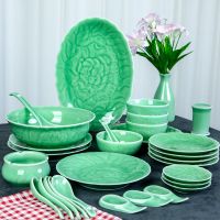 苏宁放心购网红创意陶骨瓷碗盘碟简约吃饭碗家用大汤碗餐具组合