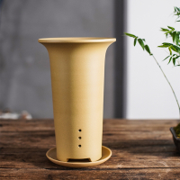 苏宁放心购紫砂花盆兰花盆盆景盆古典禅意中国风春兰蕙兰建兰老桩盆高盆签筒