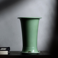 苏宁放心购精品兰花盆紫砂花盆陶瓷釉盆春兰建兰墨兰蕙兰高端新中式兰盆