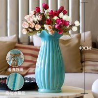 苏宁放心购欧式陶瓷花瓶摆件大号客厅时尚餐桌电视柜装饰品简约创意花插
