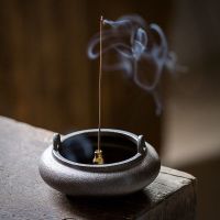 苏宁放心购焚香香坐三足家用香插 陶瓷线香盘香香托禅意香薰炉茶道配件