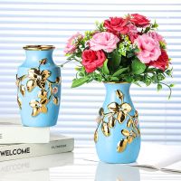 苏宁放心购欧式陶瓷花瓶摆件装水养花插简约现代时尚客厅酒柜餐桌装饰品