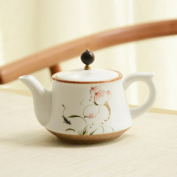 苏宁放心购手绘茶壶陶瓷家用复古单壶功夫茶具套装陶泥过滤泡茶器