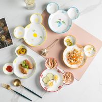 苏宁放心购陶瓷宝宝餐盘创意盘子个性儿童餐具饭盘卡通分格早餐盘