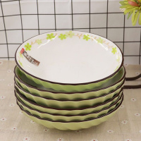 苏宁放心购6个装日式大号盘子家用陶瓷餐具深饭盘碗盘套装大盘子陶瓷