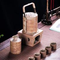 苏宁放心购温酒器家用中国风仿古耐热陶瓷半斤白酒酒中式热酒器烫酒壶暖酒