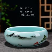 苏宁放心购铜钱草花盆陶瓷水仙睡莲碗莲荷花水培容器多肉特大号盆栽