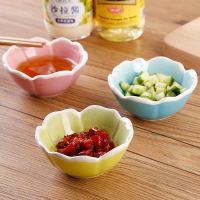 苏宁放心购创意简约陶瓷调味碟家用餐碟酱醋碟厨房玫瑰调味碟陶瓷餐具家用碟