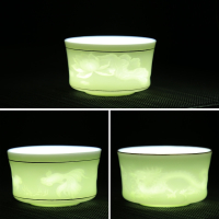 苏宁放心购新创意影品茗杯描金功夫茶杯主人杯单杯大号白瓷普洱青瓷杯