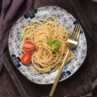 苏宁放心购盘子菜盘家用陶瓷盘日式创意餐具平盘碟子西餐盘沙拉盘