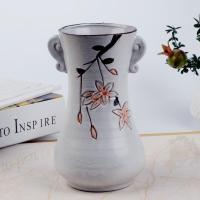 苏宁放心购白色多肉植物陶瓷花盆大口径手绘简约老桩陶瓷花器绿植盆栽盆