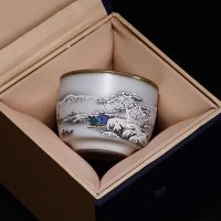 苏宁放心购汝窑茶杯单杯主人杯开片可养功夫茶具茶杯子品茗杯大小号茶碗家用