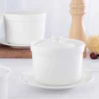 苏宁放心购陶瓷汤盅炖盅带盖隔水炖盅罐酒店餐厅双耳燕窝盅甜品盅蒸蛋小炖盅