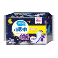 倍舒特超吸收棉柔甜睡夜用420mm 8片