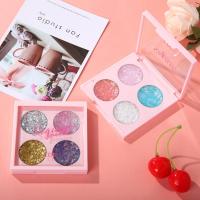 四色亮片眼影膏轻薄国货彩妆