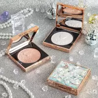 幻彩鎏金高光粉饼国货彩妆