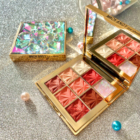 02#梦幻之旅(关注赠:3支马毛眼影刷) 眼影盘学生大地色平价珠光哑光闪粉亮片超火九色小盘便携