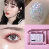 口袋焦点小眼影偏光大亮片五花肉珠光仙女落泪妆单影盘