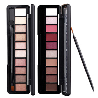 粉质细腻哑光珠光大地色10影盘持久防水不易晕染10影裸妆