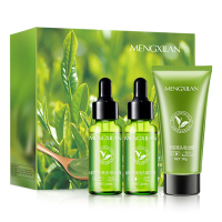 绿茶减少黑头粉刺套装撕拉式面膜清洁紧致肌肤吸黑头导出液鼻膜