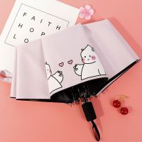 雨伞女折叠晴雨两用韩版简约学生防晒黑胶遮阳伞太阳伞