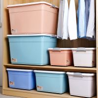 加厚特大号塑料收纳箱装衣服被子储物箱有盖书玩具整理箱子收纳盒