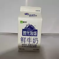 蒙牛现代牧场基础鲜牛奶屋顶包450ml