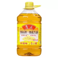 鲁花5S压榨一级花生油3.68L粮油炒菜烹饪食用油