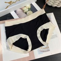 女士内裤女纯棉全棉裆莫代尔少女无痕夏季薄款透气平角短裤头