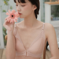 性感美背前扣少女士无钢圈内衣女薄款大胸显小学生韩版聚拢文胸罩