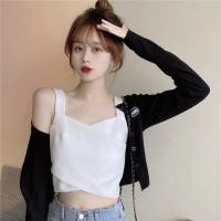 吊带背心女2021年春季新款美背设计感小众内搭上衣外穿无袖打底衫[4月8日发完]