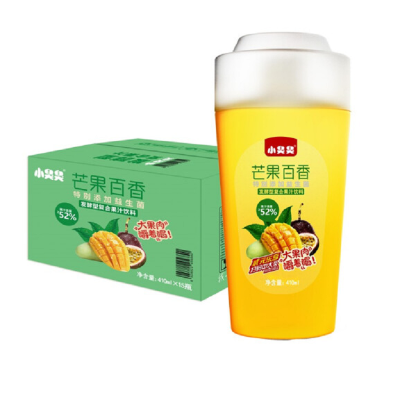 小臭臭益生菌复合果汁芒果百香410ml