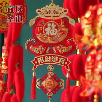 2021牛年新年春节挂件古风中国结装饰乔迁新居客厅玄关小装饰年货