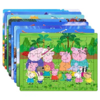 卡通拼图40片图案随机