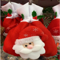 圣诞抽绳收口礼品袋0049