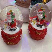 圣诞雪花水晶球