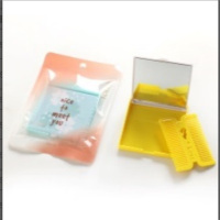 卡通方形镜梳组合装