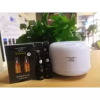 购超声波香薰机送超浓缩香薰精油补充液2瓶*20毫升一盒 滋润神器 母婴级别无辐射 加湿器香薰机二合一 自动七彩变色