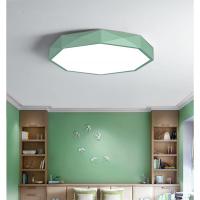 北欧led吸顶灯现代简约卧室灯书房灯家用多边圆形马卡龙10052