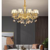 美式吊灯水晶客厅灯卧室别墅餐厅灯大气灯具套装组合R