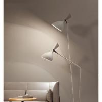 北欧落地灯卧室客厅书房立灯简约双头落地台灯床头灯具20050