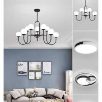 北欧风灯具客厅灯简约现代大气家用卧室餐厅创意魔豆吊灯套餐组合