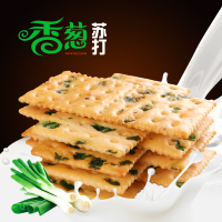 [咸味苏打]香葱饼干零食点心500g散装香脆可口约14包