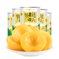 刻凡黄桃罐头休闲点心425g*1/3/6休闲零食点心美味好吃